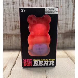 Valentines NEE DOH Swirl Honey Hugs Bear Sensory Squish Toy NIB RARE